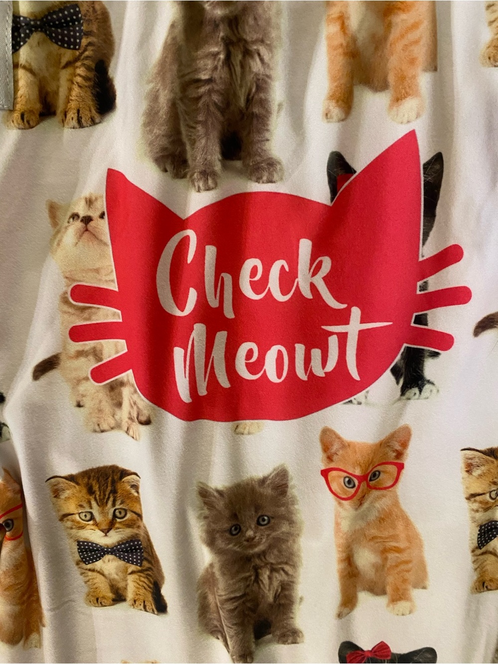 Brief Insanity Check Meowt Lounge Pants Size XL, NWT 🐱 - Picture 6 of 9